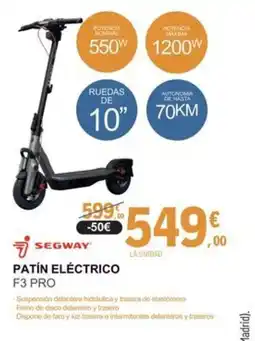 E.Leclerc SEGWAY Patín eléctrico f3 pro oferta