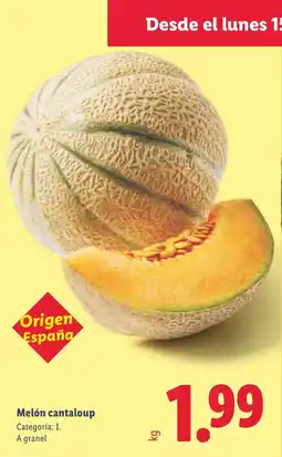 Lidl Melón cantaloup oferta