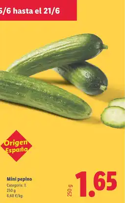 Lidl Mini pepino oferta