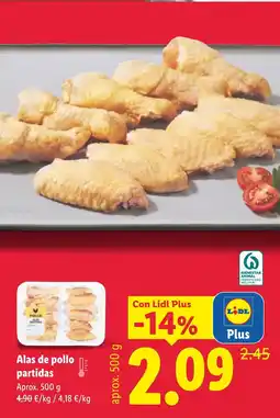 Lidl Alas de pollo partidas oferta