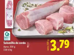 Lidl Solomillo de cerdo oferta