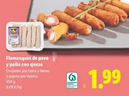 Lidl Flamenquín de pavo y pollo con queso oferta