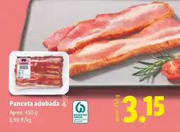 Lidl Panceta adobada oferta