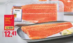 Lidl Filete de salmón oferta