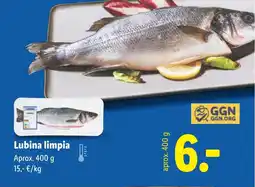 Lidl Lubina limpia oferta