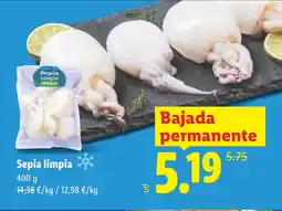 Lidl Sepia limpia oferta