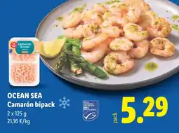 Lidl OCEAN SEA Camarón bipack oferta