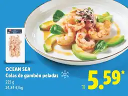 Lidl OCEAN SEA Colas de gambón peladas oferta