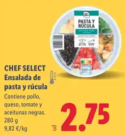 Lidl CHEF SELECT Ensalada de pasta y rúcula oferta