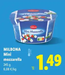 Lidl MILBONA Mini mozzarella oferta