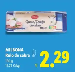 Lidl MILBONA Rulo de cabra oferta