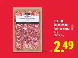 Lidl DELUXE Salchichón ibérico extra oferta