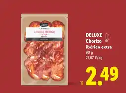 Lidl DELUXE Chorizo ibérico extra oferta