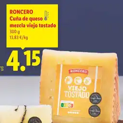 Lidl RONCERO Cuña de queso mezcla viejo tostado oferta