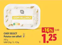 Lidl CHEF SELECT Patatas con allioli oferta
