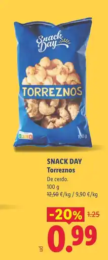 Lidl SNACK DAY Torreznos oferta