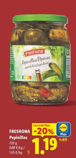 Lidl FRESHONA Pepinillos oferta