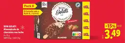 Lidl BON GELATI Almendrado de chocolate con leche oferta