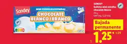 Lidl SONDEY Galletas mini estrellas chocolate blanco oferta