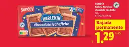 Lidl SONDEY Galleta Harlekin chocolate con leche oferta