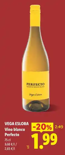 Lidl VEGA ESLORA Vino blanco Perfecto oferta