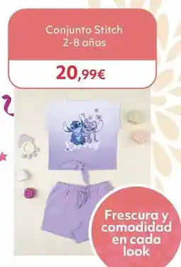Conjunto stitch 2-8 anos
