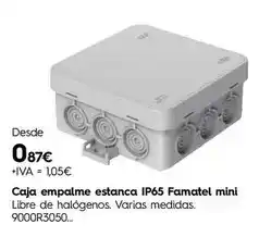 Cadena88 Famatel - caja empalme estanca ip65 oferta