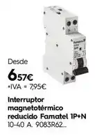 Famatel - interruptor magnetotermico reducido 1p+n