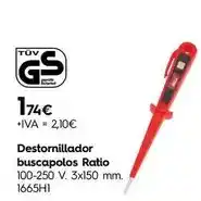 Ratio - destornillador buscapolos