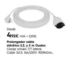 Cadena88 Duolec - prolongador cable eléctrico 2,3, y 5 m oferta