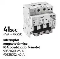 Cadena88 Famatel - interruptor magnetotérmico combinado oferta