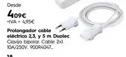 Cadena88 Duolec - prolongador cable eléctrico 2,3 y 5 m oferta