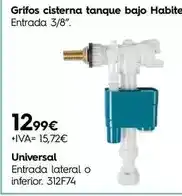 Cadena88 Universal - grifos cisterna tanque bajo habitat oferta