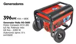 Cadena88 Ratio - generador rg-3600 oferta