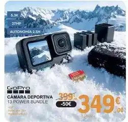 E.Leclerc Gopro - camara deportiva 13 power bundle oferta