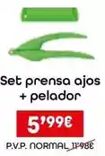 Eroski Set prensa ajos + pelador oferta