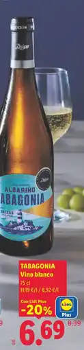 Lidl TABAGONIA Vino blanco oferta