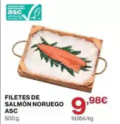 Hipercor Filetes de salmon noruego asc oferta