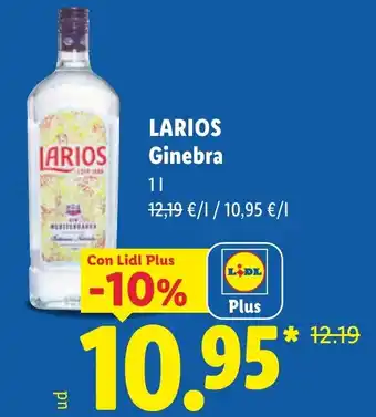 Lidl LARIOS Ginebra oferta