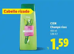 Lidl CIEN Champú rizos oferta