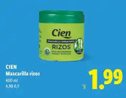 Lidl CIEN Mascarilla rizos oferta