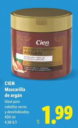 Lidl CIEN Mascarilla de argán oferta