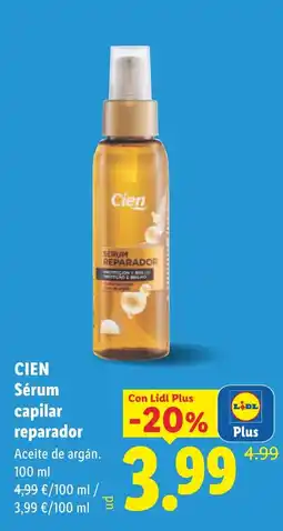 Lidl CIEN Sérum capilar reparador oferta