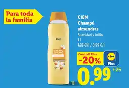 Lidl CIEN Champú almendras oferta