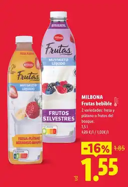 Lidl MILBONA Frutas bebible oferta