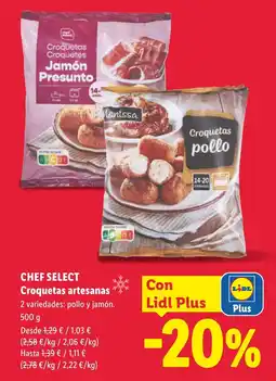Lidl CHEF SELECT Croquetas artesanas oferta