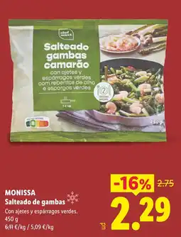 Lidl MONISSA Salteado de gambas oferta