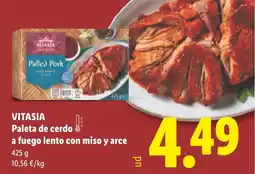 Lidl VITASIA Paleta de cerdo a fuego lento con miso y arce oferta