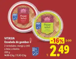 Lidl VITASIA Ensalada de gambas oferta