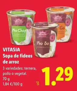 Lidl VITASIA Sopa de fideos de arroz oferta